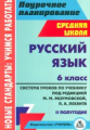 Финтисова. Русский язык. 6 кл. Система уроков по учебнику под ред. М.М.Разумовской, П.А.Леканта. II