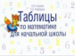 Узорова. Таблицы по математике для начальной школы